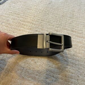 Polo Ralph Lauren Men's Black and Brown Reversible Leather Belt